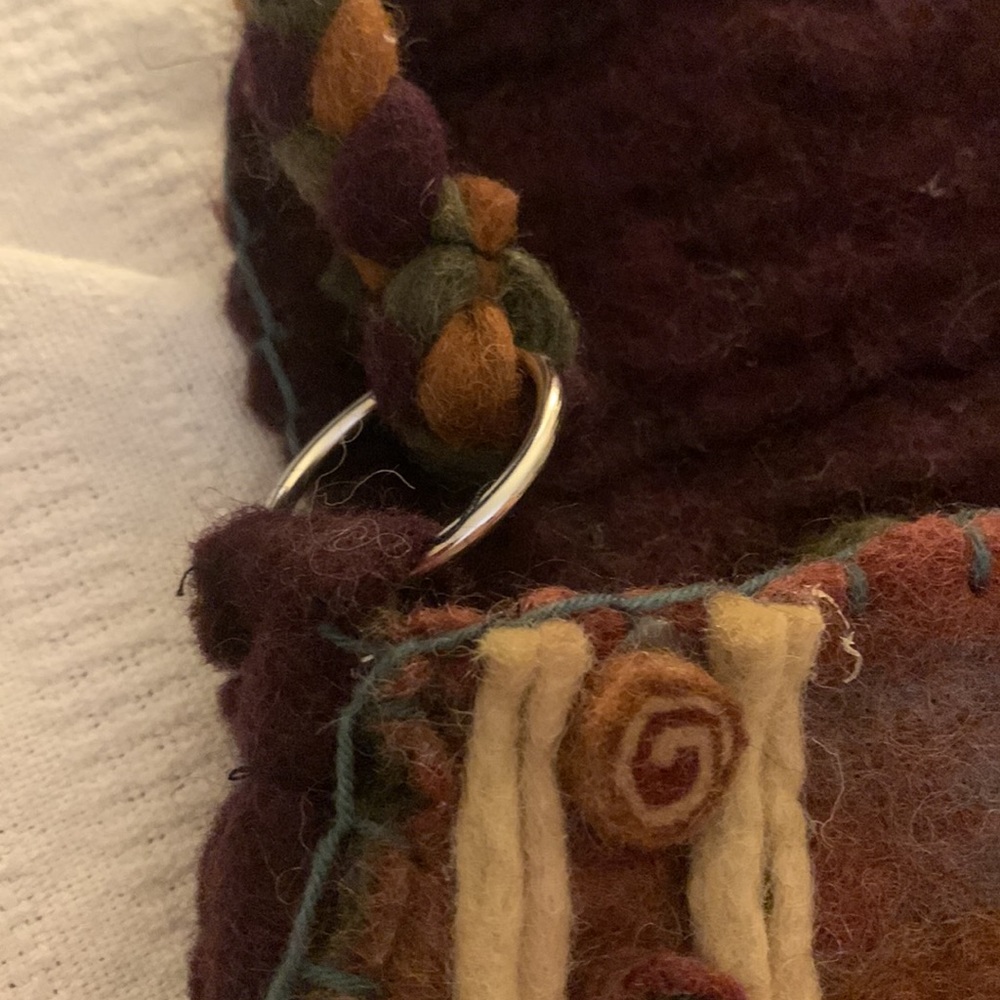 NEW Anthropologie Rising Tide handmade wool purse - Picture 9 of 16